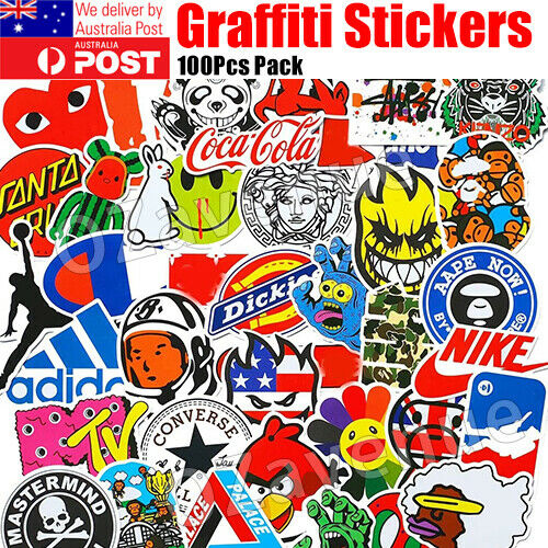 200 Random Vinyl Decal Graffiti Sticker Bomb Laptop Waterproof Stickers Skate