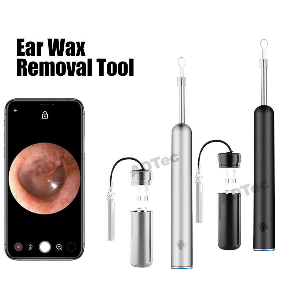 Ear Cleaner Removal LED Light Scoop Pick Camera Cleaning Ear Wax Remover  Tool