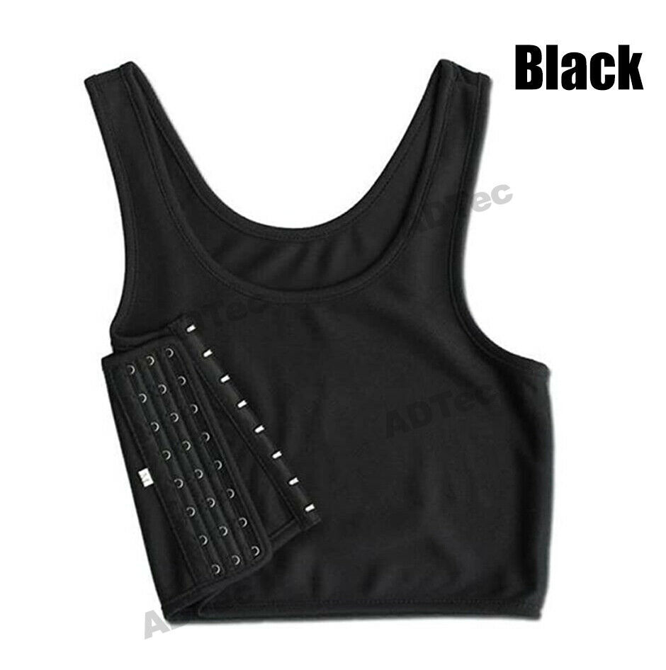 Undershirt Tomboy Breathable Buckle Short Chest Binder Trans Lesbian Flat  Vest - Unbranded