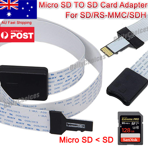 Micro SD TO SD Memory Card Extension Cable Adapter Extender Converter