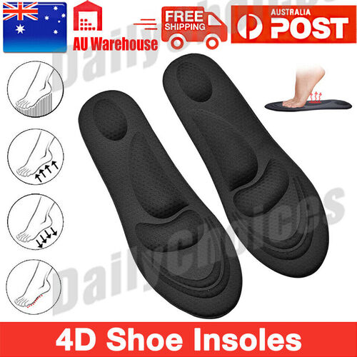 4D Massage Sport Sponge Pads High Heel Shoes Insoles Arch Support Pain Relief